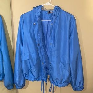 Blue windbreaker